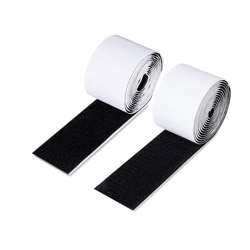 Velcro 5 cm negro con adhesivo